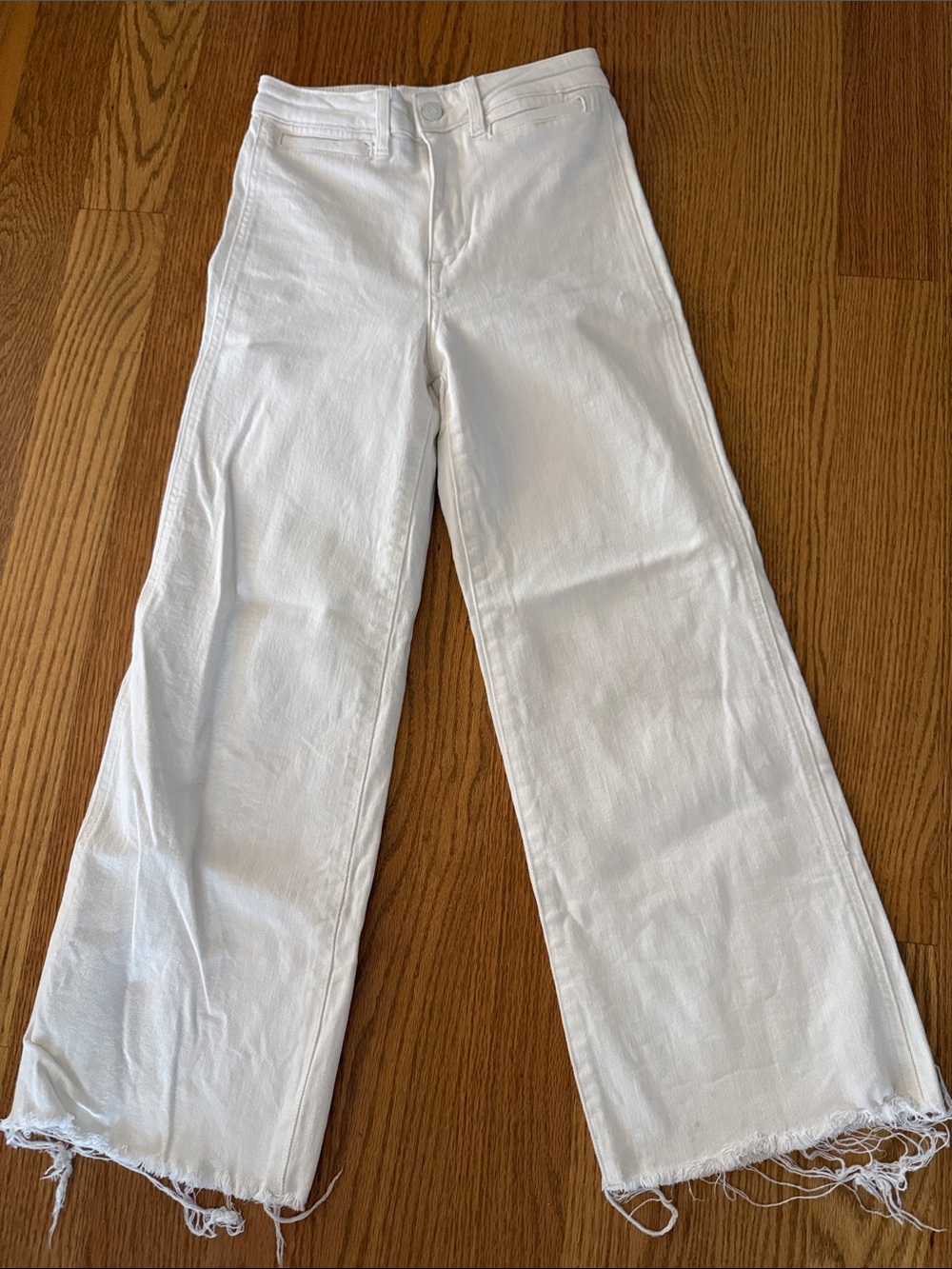 H&M &denim white culotte jeans